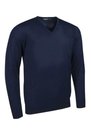 Navy-merinowool-V-neck-sweater