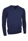 Navy-lambswool-V-neck-sweater