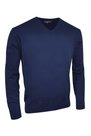 Navy-cotton-V-neck-sweater