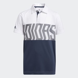 Adidas colourblock print polo