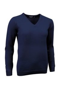 Merg kalkoen huren Dames lamswol V-neck trui - Kindergolfshop