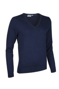 Dames katoenen V-neck trui