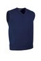 navy lambswool V-neck Slip-over